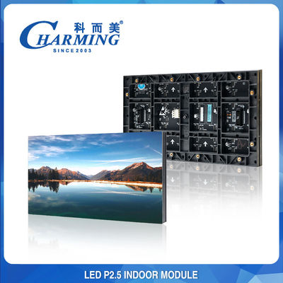 محصولات داغ 4K Refresh Rate P2.5 تبلیغات پخش کننده انتشار علامت گذاری دیجیتال و صفحه نمایش IP50 غول پیکر داخلی 2.5mm LED دیوار ویدیویی برای سالن جشن