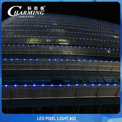 چراغ های پیکسل LED ساختمان در فضای باز DC24V 40D SPI کنترل بادوام