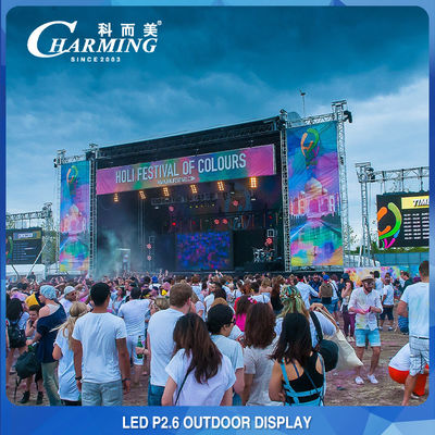صفحه نمایش LED 4K P2.6 اجاره صحنه در فضای باز صفحه نمایش دیواری ویدئو LED