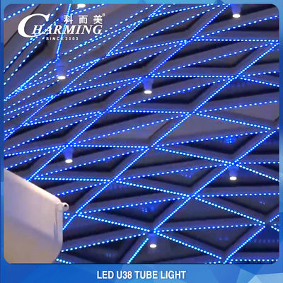 ضد آب U38 RGB لوله LED در فضای باز مواد آلیاژ آلومینیوم سبک