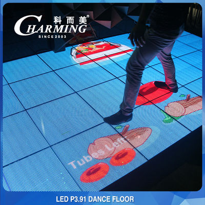 Antiwear IP53 Dance Floor Underground LED Screen Glass Tempered Glass