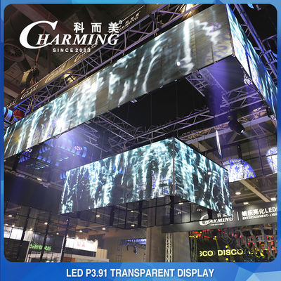 دیوار LED شفاف ضد آب IP65، صفحه نمایش شیشه ای شفاف ضد برخورد