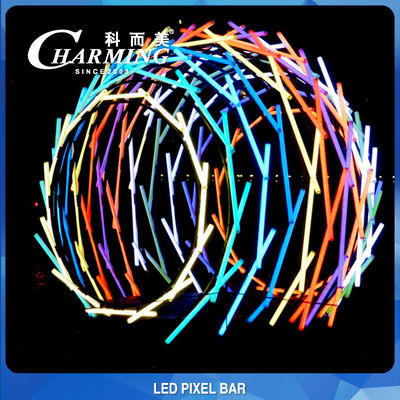 چراغ لوله LED کنترل مستقل پیکسل در فضای باز ضد آب برای سیگنال DMX اجاره ای