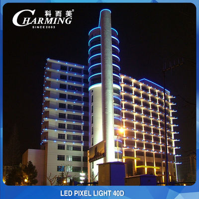 چراغ های پیکسل LED 1.44 وات فضای باز DC24V قطر 40 میلی متر برای ساختمان