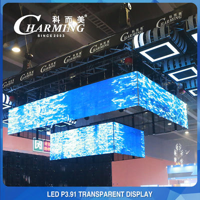 صفحه نمایش LED ضد برخورد 230 وات شفاف، SMD2020 مشاهده از طریق پنل LED