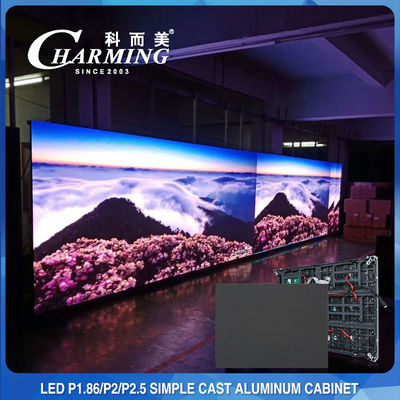 3840HZ ویدئو دیوار داخلی صفحه نمایش LED ثابت P1.53 P1.86 P2 چند صحنه