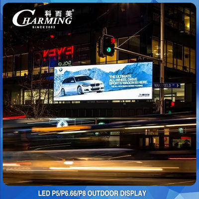 1200W P5 P8 دیوار ویدئویی LED در فضای باز ضد آب برای تبلیغات