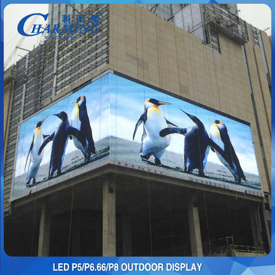 صفحه نمایش دیواری LED P5 P8 در فضای باز با آلیاژ منیزیم 3840 هرتز