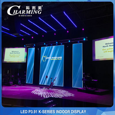 Stage Outdoor LED Video Wall Display RGB P3.91 رزولوشن 256x128