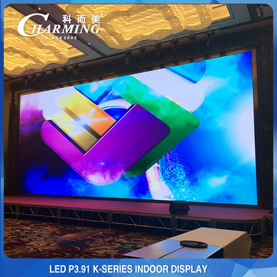 دیوار ویدئویی LED داخلی 14-16 بیتی، صفحه نمایش LED اجاره ای داخلی P3.91 IP42