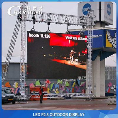 صفحه نمایش دیواری LED چند منظوره P2.6 اجاره در فضای باز برای نمایشگاه تجاری کنسرت
