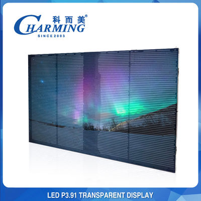 P3.91 LED تصویر دیوار شفاف جلویی ضد گرد و غبار IP65/پشت IP42