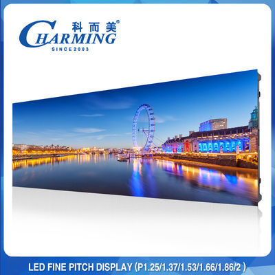 نمایشگر LED داخلی ثابت 4K Refresh HD P1.5mm با اندازه بسیار نازک 64x48 سانتی متر