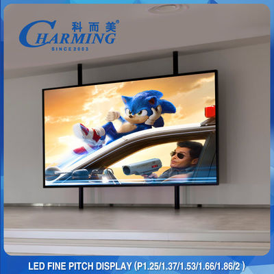 نمایشگر LED داخلی ثابت 64x48CM HD P1.86MM Refresh 4K برای نمایش تلویزیونی