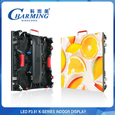 P3.91 صفحه نمایش دیواری LED داخلی 500*500 میلی متری ریخته گری آلومینیومی