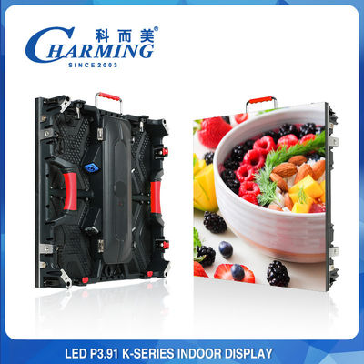 P3.91 صفحه نمایش دیواری LED داخلی 500*500 میلی متری ریخته گری آلومینیومی