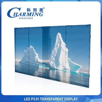 صفحه نمایش LED داخلی P3.91 شفاف در فضای باز 1000x500 میلی متر