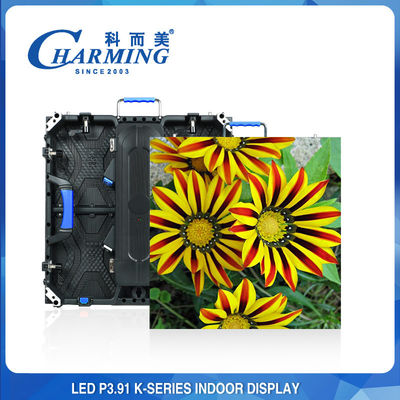 P3.91 صفحه نمایش دیواری ویدئویی LED داخلی تحویل سریع رادیانی تنظیم پذیر