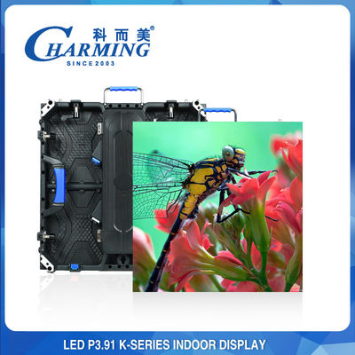 P3.91 صفحه نمایش دیواری ویدئویی LED داخلی تحویل سریع رادیانی تنظیم پذیر