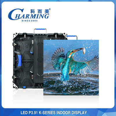 P3.91 صفحه نمایش دیواری ویدئویی LED داخلی تحویل سریع رادیانی تنظیم پذیر