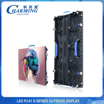 اجاره در فضای باز نگهداری از جلو P3.91 500x500mm LED صفحه نمایش دیوار ویدئویی 3840Hz