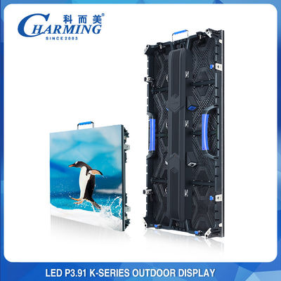 اجاره در فضای باز نگهداری از جلو P3.91 500x500mm LED صفحه نمایش دیوار ویدئویی 3840Hz