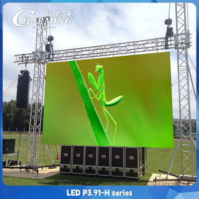 16 بیت P3.91 اجاره صفحه نمایش LED حفاظت جلو برای رویدادها پس زمینه در فضای باز