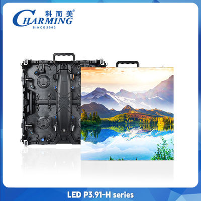 صفحه نمایش LED اجاره ای در فضای باز آلیاژ آلومینیوم P3.91 دیواری ویدیویی LED تمام رنگی