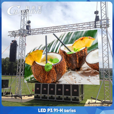 اجاره P3.91 LED Screen Digital برای دیسکو پارتی کلوپ بار دی جی شو روشنایی صحنه 500*1000mm