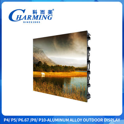 P4 درب IP65 Sxey Video Led Display Screen مواد کابینت آلومینیوم آلیاژ