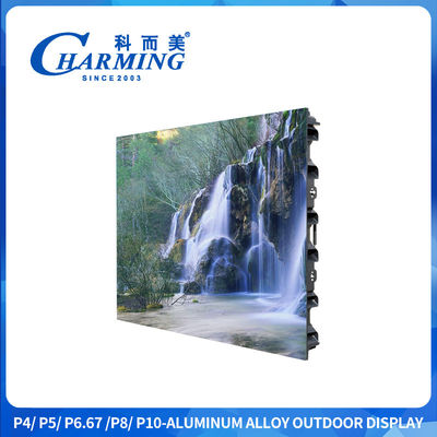 صفحه نمایش 16 بیتی سطح خاکستری بالا در فضای باز P4 LED Ultra Wide Viewing Angle با قفل سریع آلیاژ روی