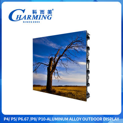 P4 P6 P8 تبلیغات در فضای باز Ip65 صفحه نمایش LED با 3840Hz