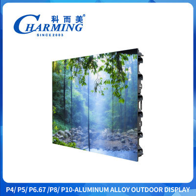 P4 CE RGBرنگ بیرونی LED HD صفحه نمایش IP65 چپ و راست اتصال با خروجی هوا