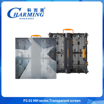 شفاف دیوار صفحه نمایش P3.91 کیفیت بالا 3840hz به روز رسانی IP65 ضد آب