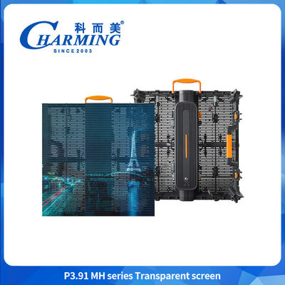 صفحه نمایش LED P3.91 نمایشگر تبلیغاتی تجاری در فضای باز صفحه نمایش شفاف LED