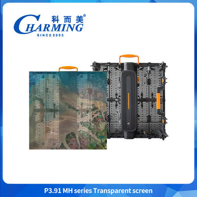 صفحه نمایش LED P3.91 نمایشگر تبلیغاتی تجاری در فضای باز صفحه نمایش شفاف LED