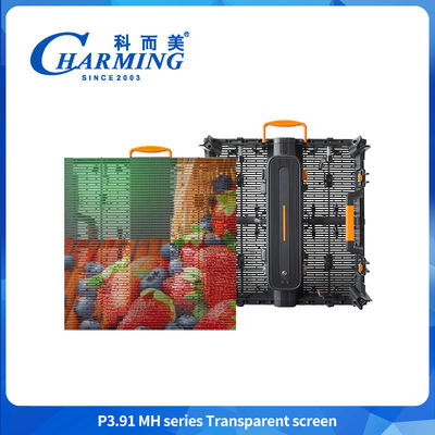 صفحه نمایش ثابت SMD LED در فضای باز شیشه شفاف LED دیوار ویدیویی 4K