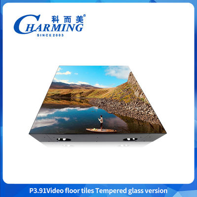Ip65 حفاظت پیشرفته در برابر آب و لکه ها 4k Rgb رنگ کامل ویدئوی روشن فلور رقص P3.91 Led Dance Floor Screen Nightclub