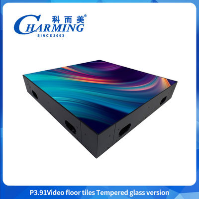 IP65 آبپاش P3.91 ویدئو کاشی های کف شیشه ای