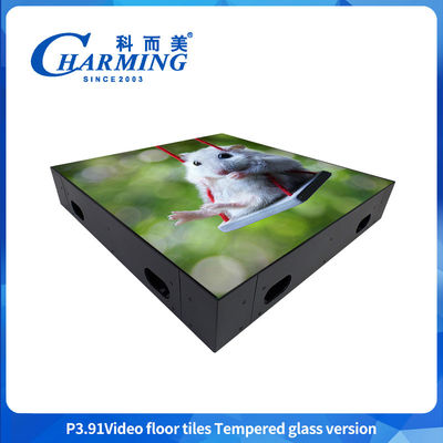 تولید کننده تجهیزات صحنه چین GOB صنعت شیشه ای ویدیو صحنه رقص LED کف 3840Hz ایستاده پوشیدنی کف رقص LED صفحه نمایش