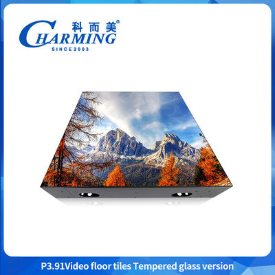 تولید کننده تجهیزات صحنه چین GOB صنعت شیشه ای ویدیو صحنه رقص LED کف 3840Hz ایستاده پوشیدنی کف رقص LED صفحه نمایش