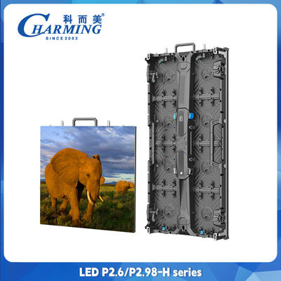 P2.98 P2.6 نمایشگر LED اجاره ای داخلی نمایشگر LED با مغناطیس 500x500 کابینت