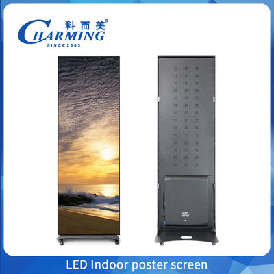 P1.86-P2.5 قابل حرکت تبلیغات دیجیتال داخلی پوستر LED صفحه نمایش LED دیوار ویدیویی