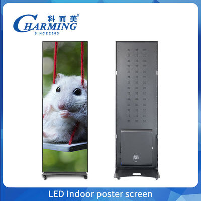 P1.86-P2.5 قابل حرکت تبلیغات دیجیتال داخلی پوستر LED صفحه نمایش LED دیوار ویدیویی