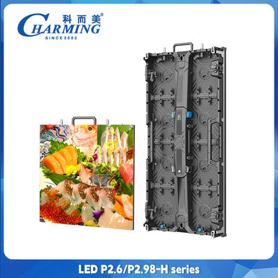 صفحه نمایش LED بیرونی دیوار P2.6 P3.91 P4.81 رنگ کامل اجاره LED نمایش 500x500mm 500x1000mm