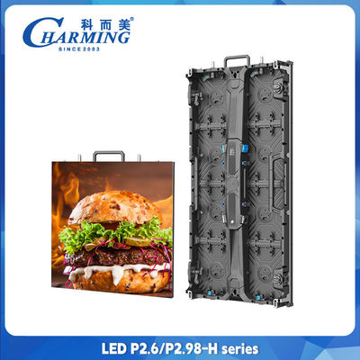 اجاره صفحه نمایش ال ای دی در داخل و خارج از خانه دیواری پر رنگ LED P2.6 Led Video Wall 500x500mm صفحه نمایش آلومینیوم