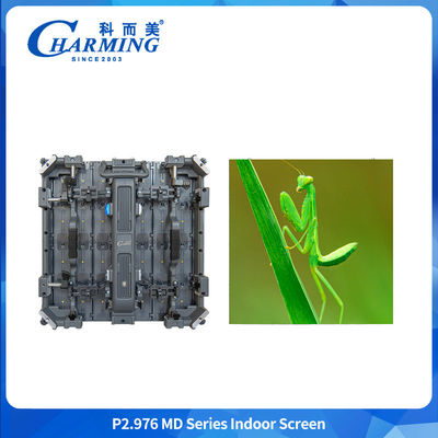 خدمات جلویی جذاب P2.98 صفحه نمایش دیواری داخلی LED صفحه نمایش انعطاف پذیر برای اجاره تبلیغات