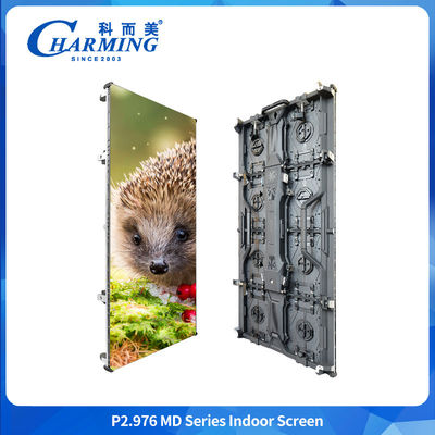 خدمات جلویی جذاب P2.98 صفحه نمایش دیواری داخلی LED صفحه نمایش انعطاف پذیر برای اجاره تبلیغات