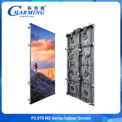 اجاره صفحه نمایش LED دیواری تبلیغات داخلی P3.91 P2.98 صفحه نمایش LED انعطاف پذیر تبلیغات داخلی صحنه منحنی