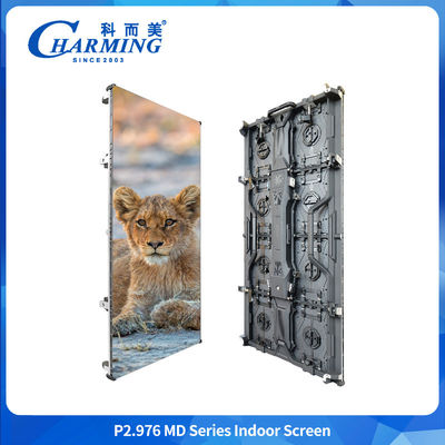 اجاره صفحه نمایش LED دیواری تبلیغات داخلی P3.91 P2.98 صفحه نمایش LED انعطاف پذیر تبلیغات داخلی صحنه منحنی